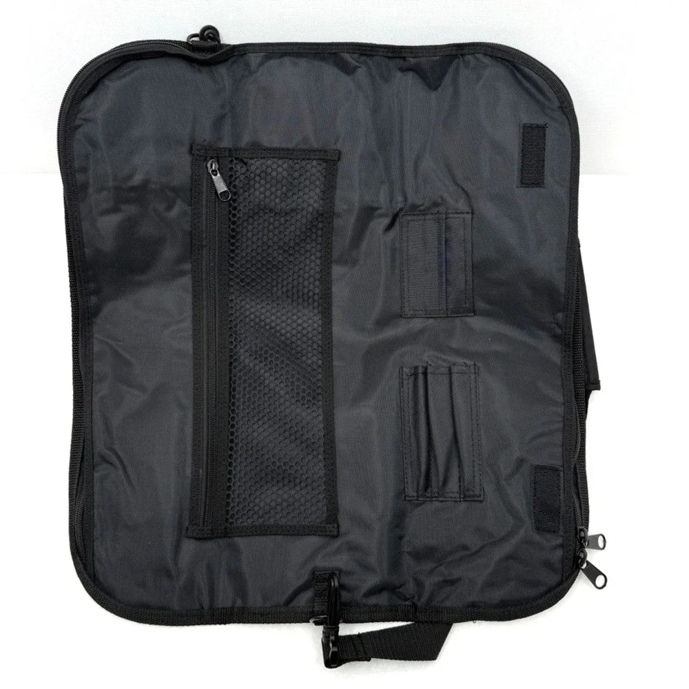 Kai USA Knife Roll 8 Slot Black w/ Handle Chef PVC Laminated Polyester NEW